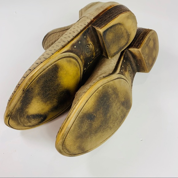 Lucky Brand Booties Taupe Leather Mesh Size 10 - Picture 6 of 7